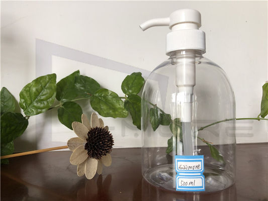 ODM Hotstamp 500ml Clear Plastic Pump Bottles