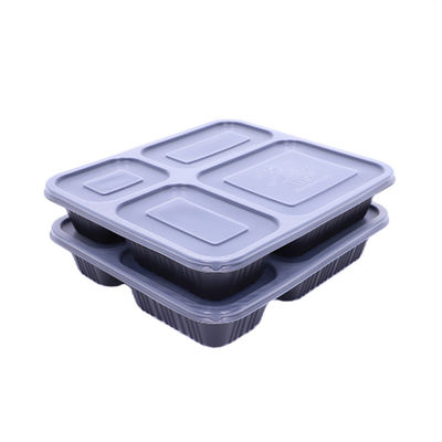 4 Compartment PP 1L Disposable Takeaway Food Container