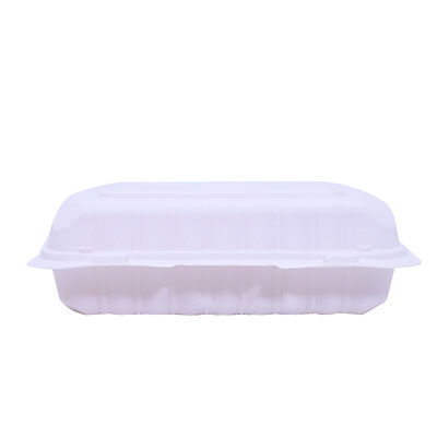 3 Compartments PP 3L Disposable Food Container 1mm Thickness