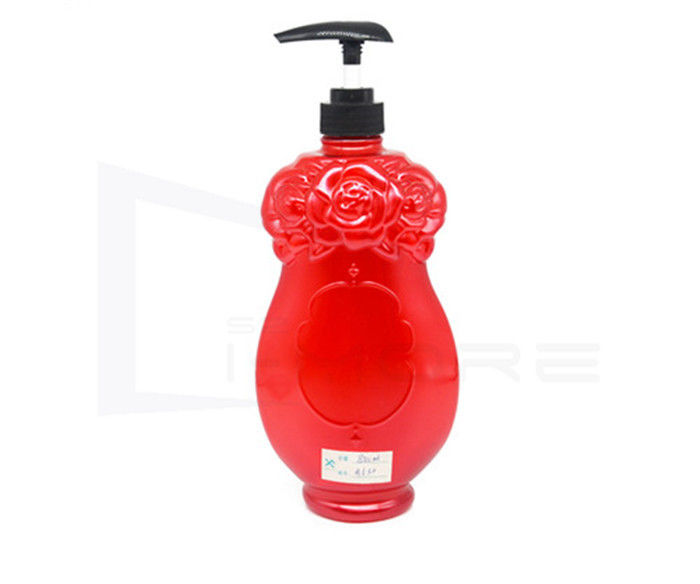 850ml Bulk Silk Print Empty Plastic Shampoo Bottles