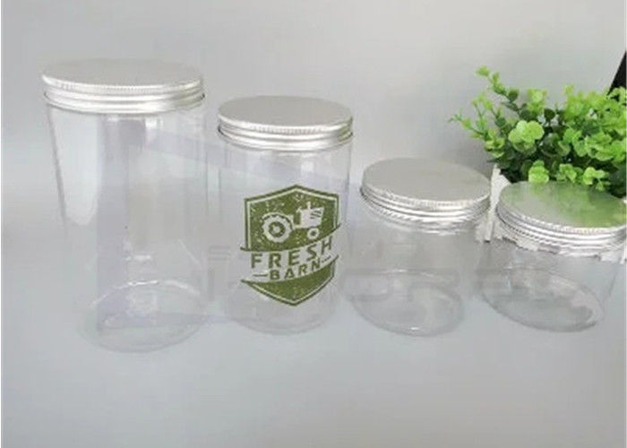 Aluminum Lid PET 450ml Transparent Storage Jars